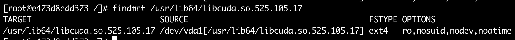 findmnt-libcuda